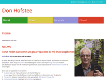 Tablet Screenshot of donhofstee.nl